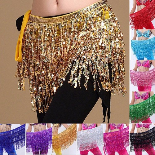 Belly dance scarf sequins - dance,