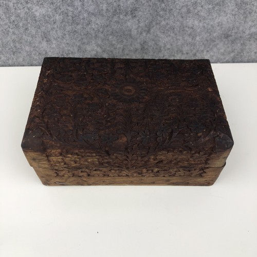 Trinket box hand carved - trinket, hand-carved