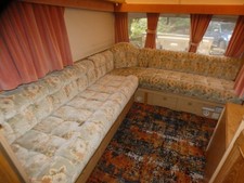 L shape Caravan Cushions,seating, double bed ,canal boat,seating available