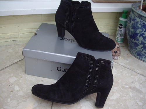 Gabor black suede - black, boots