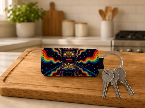 Keyring psychedelic pinball - keyring,