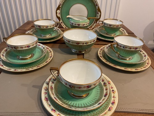 Royal doulton green tea trio - tea,