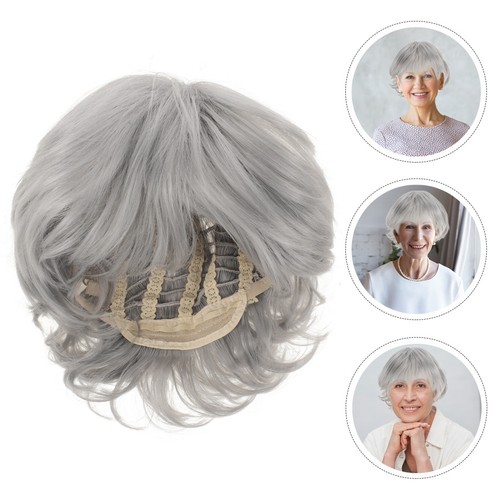 Stylish light grey short wigs - stylish,