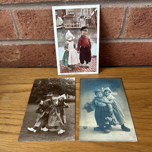 Vintage dutch rppc children - vintage,