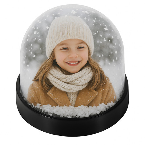 Custom photo snow globe - custom,