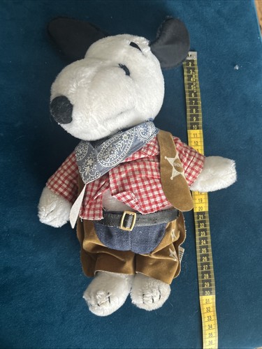 Peanuts snoopy cowboy soft toy - snoopy,