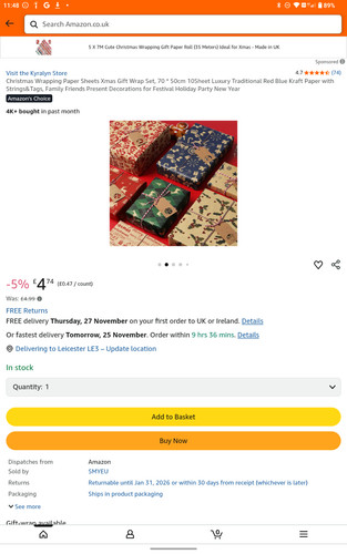 Christmas wrapping paper - wrapping,
