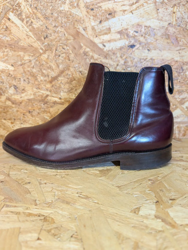 Loake burgundy leather - leather, chelsea