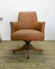 Vintage Banker's Chair Swivel