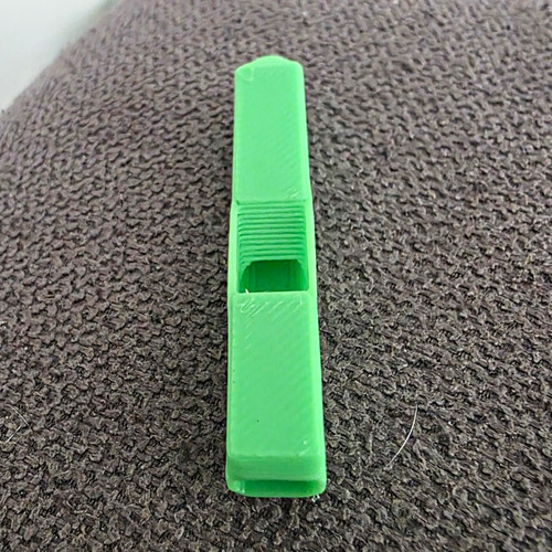 Green plastic safety whistle - green,