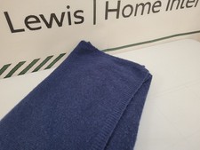 John Lewis 100% Cashmere Throw Navy 200x150cm RRP £180 Wrap Shawl