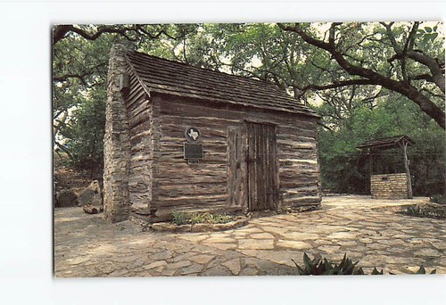 Postcard old swedish - old, cabin