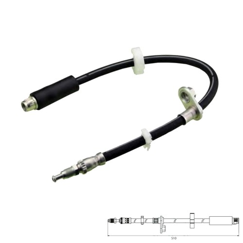 Front brake flexi hose - flexi,