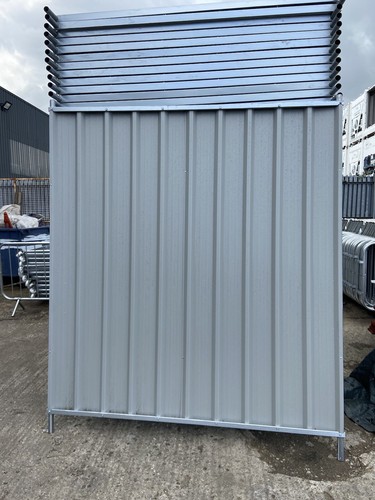 Steel hoarding site fencing - , 2m