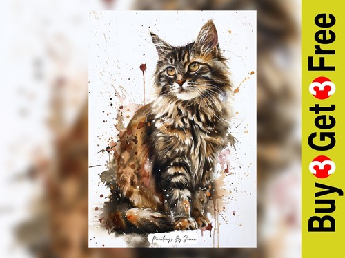 Adorable kitten watercolor - kitten,