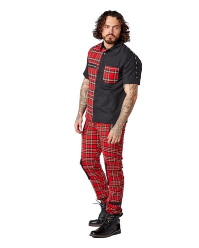 Darkwear mens punk rock zip - rock,