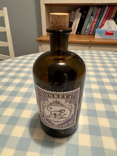 Monkey empty gin bottle - monkey,