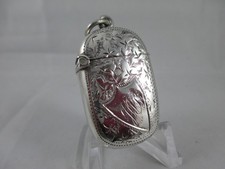 LOVELY SOLID SILVER, GEORGE V  VESTA CASE, JOSEPH GLOSTER Ltd, BIRM 1924