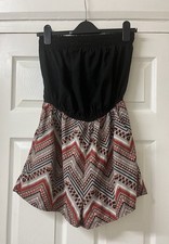 Shorts Boob Tube Playsuit UK 14