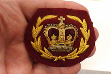 MILITARY WIRE BULLION BADGE