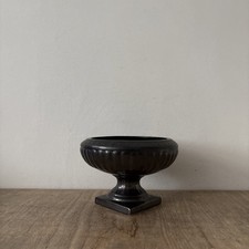 Vintage Black Large Dartmouth Pottery Mantel Planter Plant Pot Jardiniere Decor