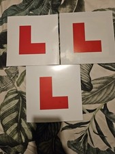 L Plates Fully Magnetic Premium Learner Driver DVLA Approved Car Legal Size x2