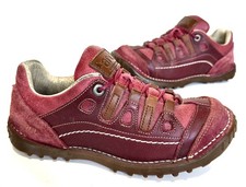 Ladies The ART Company Burgundy Leather Shoes/Trainers Size UK 6 eur39 Exc Cond
