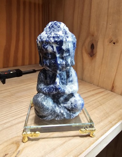 Sodalite crystal buddha - crystal,