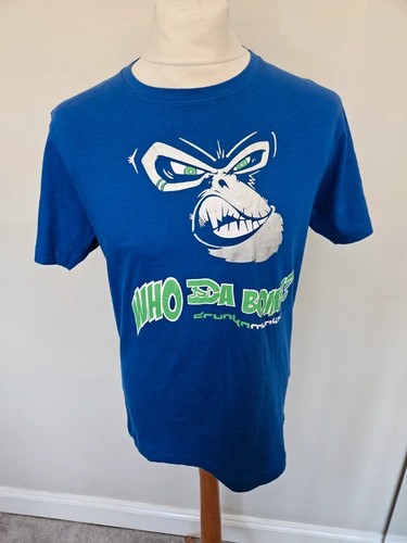 Drunknmunky blue print tshirt