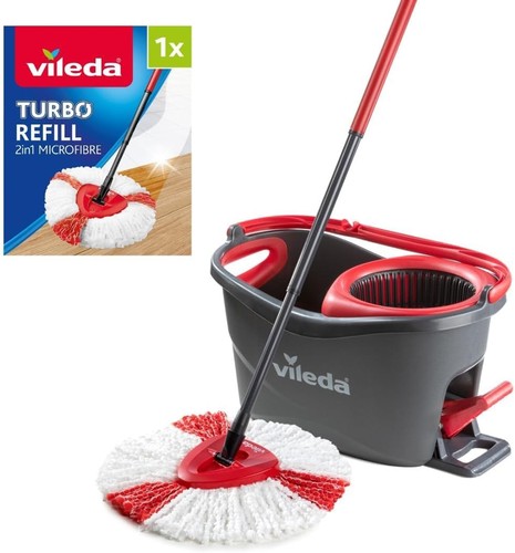 Vileda turbo 2in1 spin mop - mop, &