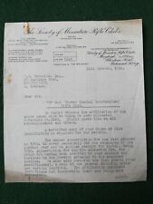 D Coy Ulster Special Constabulary B Specials Rifle Club Letter 1946.