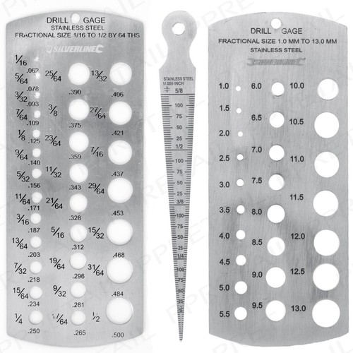 Metric imperial drill bit - &,