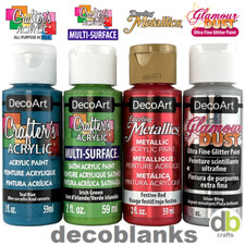DecoArt Acrylic Paint / Crafters / Glamour Dust / Dazzling Metallic / Multi Surf