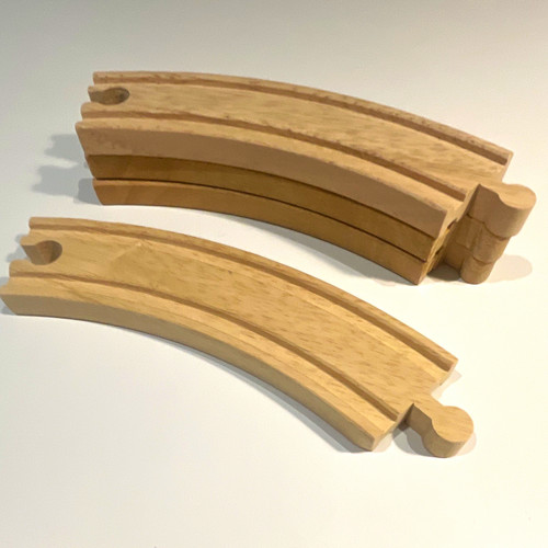 Wooden railway train track - wooden,