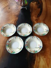 Set of 5 Grindley Pottery Tunstall The OLDMILL Pattern Bowls 16cms c1936-1954