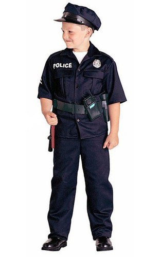 Police cop man officer child - police,