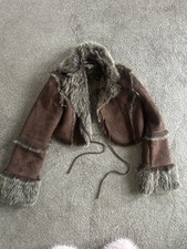 Vintage Y2K Crop Fur Jacket