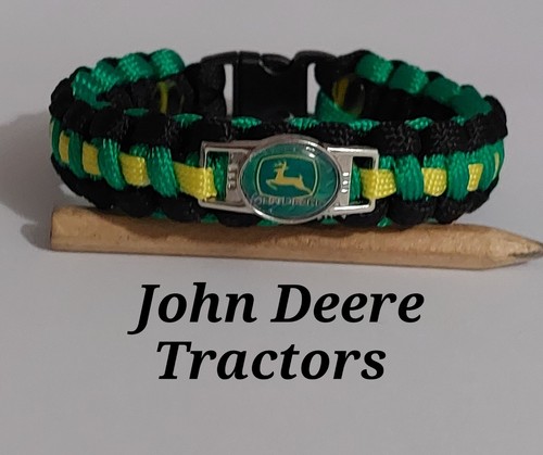 John deere paracord wristband - john,