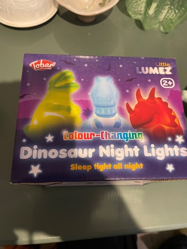 Dinosaur night lights set 3 - dinosaur,