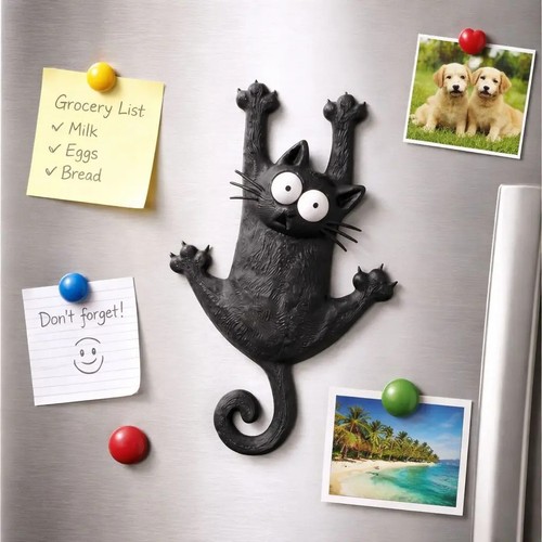 Cat magnet cute refrigerator - magnet,