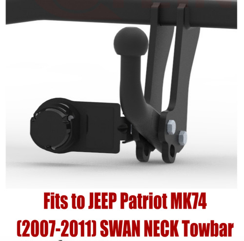 Swan neck tow - tow, bar