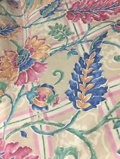 Conservatory Summer Pink Floral Pattern Upholstery Fabric Material 140cm wide