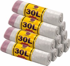 Pedal bin liners 30l white - bin,