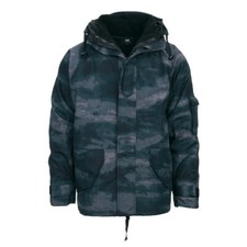 ECWCS Waterproof Windproof Jacket With Removable Fleece A-TACS LE Night Camo 