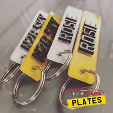 Custom 4D Number Plate Keyring | Personalised Car Reg Keychain | Gift Box | gift
