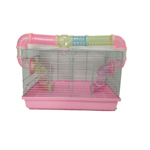 Animal hamster cage with tube - hamster,