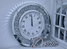 Large Round Crushed Mirror