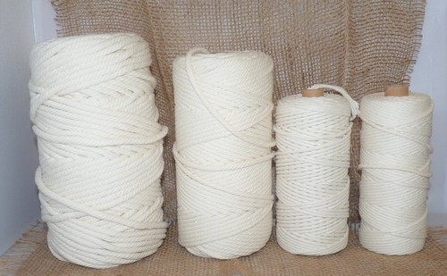 Natural cotton macrame - ,