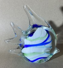 Vintage Art Glass Fish Ornament Paperweight