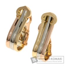 CARTIER 2C Earrings K18 Yellow
